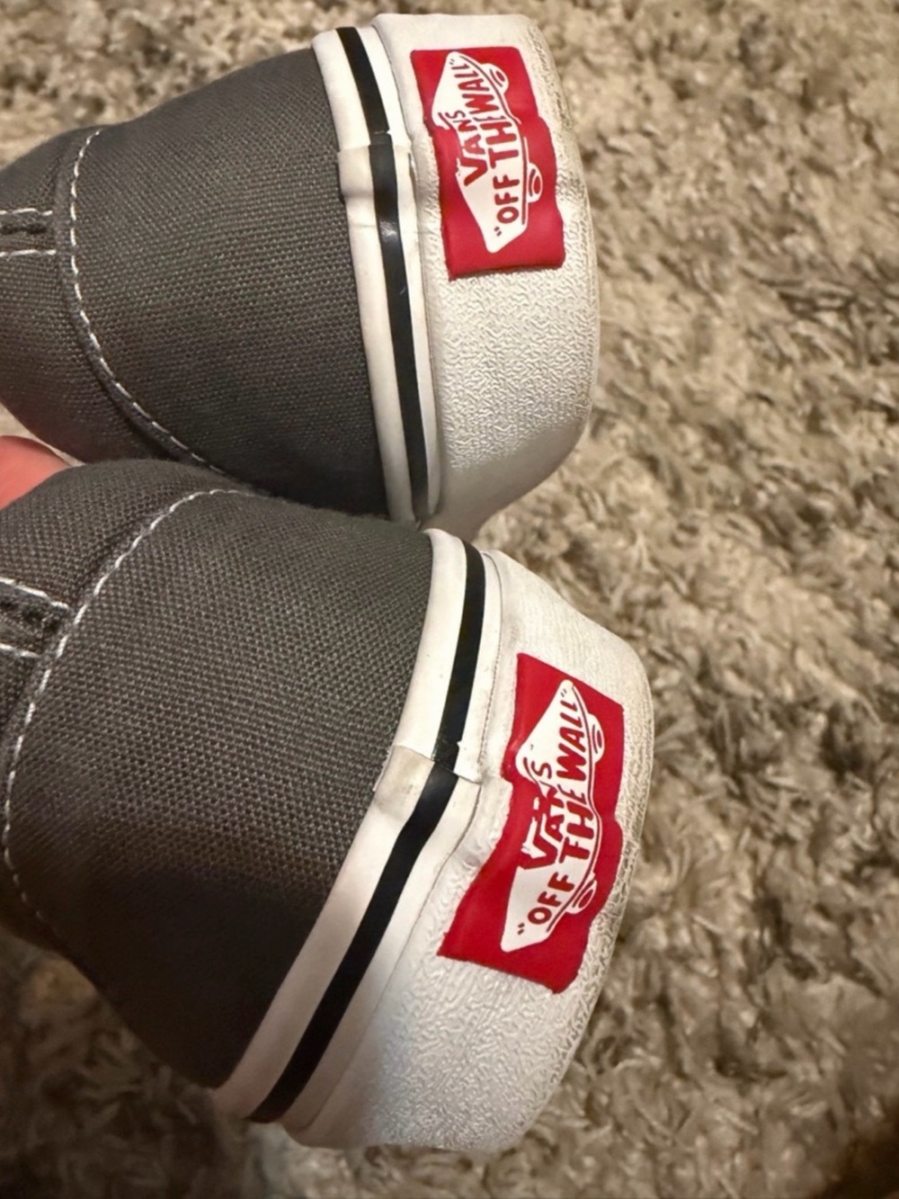 Vans Slip-On Sneakers - Gray & White - Picture 6 of 10